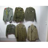 Six Post War Continental Military Tunics, French Foreign Legion and Belgian noted.