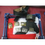 Assorted Modern Reproduction Third Reich Belt Buckles, Flag.