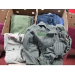 A Quantity of Modern Military Clothing Items, including jackets, shirts, jodhpurs, skirts, cold