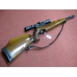 Air Arms TX200 .22 Calibre Spring Air Rifle, under lever action, wooden stock, serial number