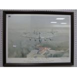 After Eric Day, 617 Squadron 'The Dambusters' Escort Over Petwood', print, graphite signed bottom