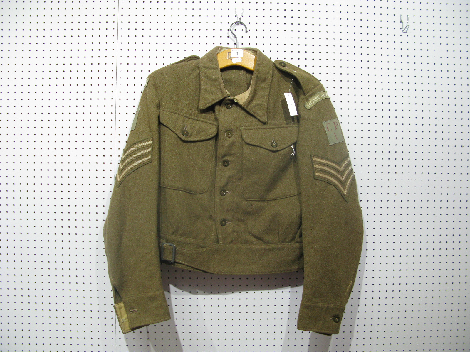 A WWII Style British Home Guard Tunic, Dated 1943.