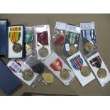 Eleven American Predominately Military Medals, including US WWII Victory Medal, U.S.A Armed Forces