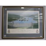 A Print After P Holland, Dambuster Salute 'The Battle of Britain Memorial Flight Lancaster over