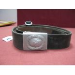 An Original WWII Luftwaffe Military Leather Belt and Buckle.