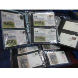 Approximately One Hundred and Fifty Predominantly Military Themed Flown, Commemorative Covers,