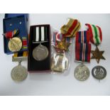 A Quantity of WWII and Later British and World Medals, including Italy Star, America Star,