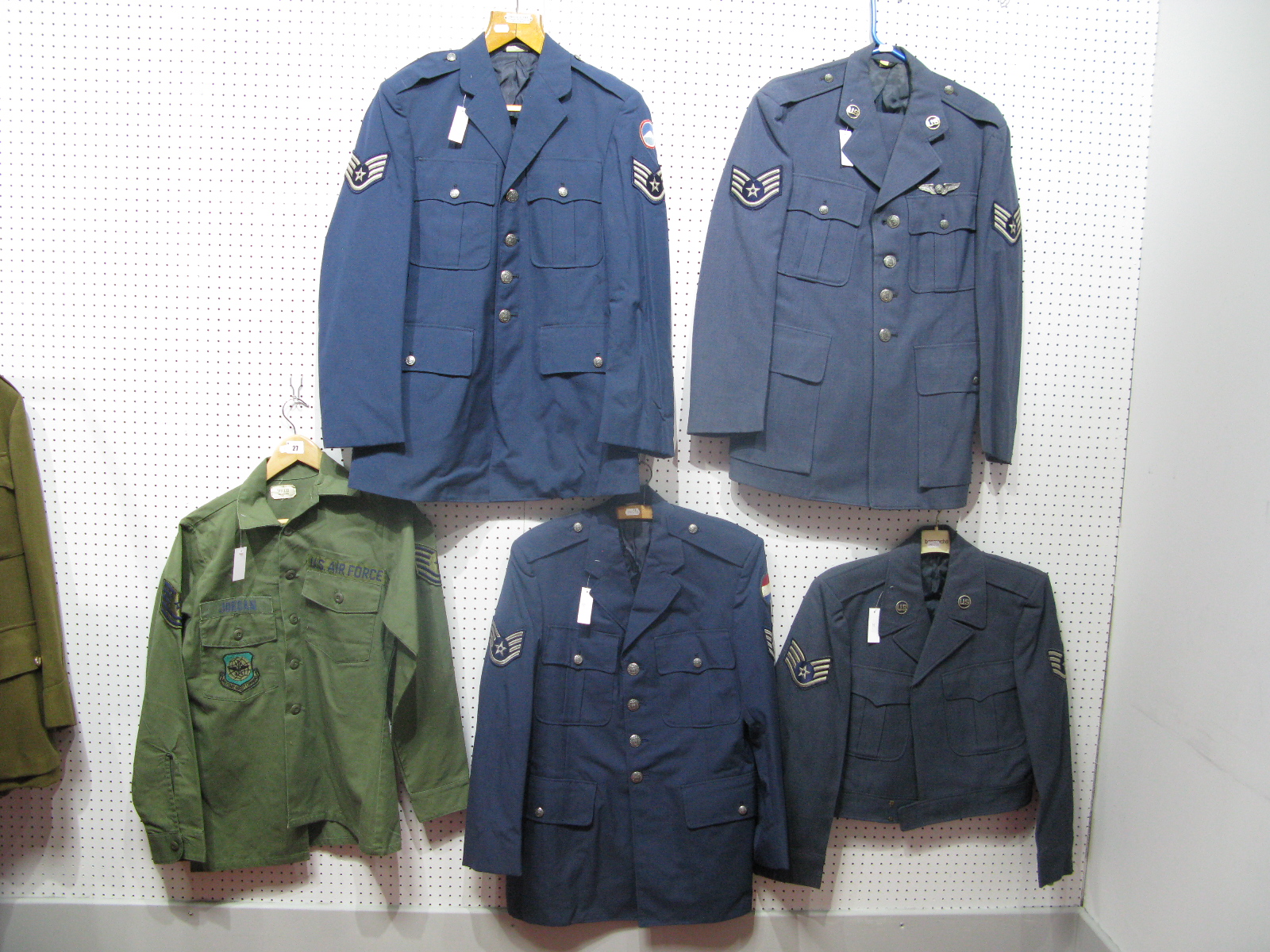 Five Modern American Airforce Tunics and Shirts.
