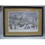 George Cunningham "Ecclesall" Limited Edition Colour Print of 500, graphite signed, blind backstamp,