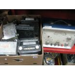A Quantity of Vintage Car Radios, including Sharp, Pye, Phillips, Radiomobile, Elpico:- One Box.