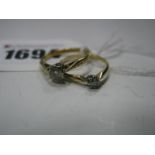 WITHDRAWN A 22ct Gold Single Stone Diamond Ring, the brilliant cut stone rubover set, between