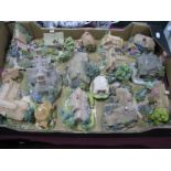 Sixteen Lilliput Lane Models, including Canterbury Bells, Rose Cottage, Old Mother Hubbard,