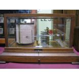 Dobbie McInnes and Clyde Ltd of Glasgow Barograph, in oak glazed display case, having single