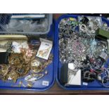 A Large Mixed Lot of Assorted Gilt and Other Costume Jewellery, including bangles, necklaces etc.