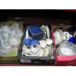 A Quantity of Glassware and Ceramics:- Three Boxes.