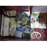 A Large Box Containing a Mixed Lot of Assorted Costume Jewellery, including imitation pearl bead
