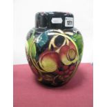 A Moorcroft Pottery Ginger Jar and Cover, painted in the 'Queens Choice' pattern, designed by Emma