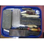 Razors, including Rolls', cut throat, pen knives:- One Tray