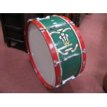 A Mid XX Century Bass Marching Drum, signed to the 3rd Cadet Battalion R.R.W. Corps of Drums,