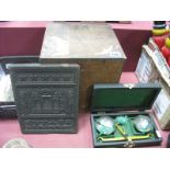 Early XX Century Tea Related Collectable's, a large wooden advertising box for 'Choicest Blended