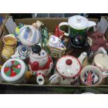 Christopher Wren, Staffordshire "Circus" Novelty Tea Pot, and other novelty tea pots:- One Box