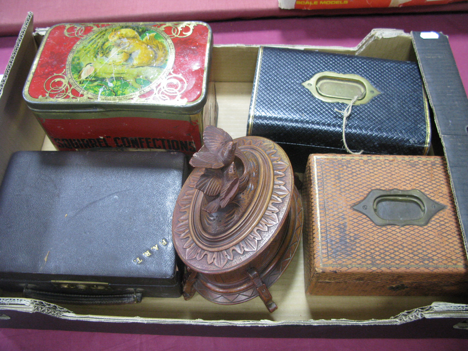 XIX Century Jewellery Boxes and Tins, etc:- One Box