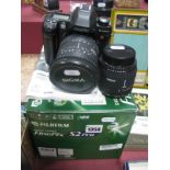 A Fujifilm Finepix S2 Pro Digital Camera, SLR, Nikon f Mount, 6.17 million 'Effective pixels', Sigma