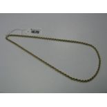 A 9ct Gold Rope Twist Chain.