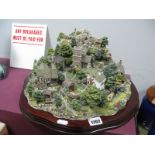 A Large Lilliput Lane Limited Edition Model 'Coniston Crag' L2169, on wooden plinth.