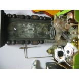 A Cromessol Ltd, Glasgow Copper Sprayer, brass oil lamps, paraffin lamps etc:- One Box and