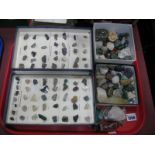 A Collection of Loose and Cased Geological Specimens/Samples:- One Tray.