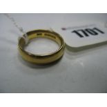 A 22ct Gold Plain Wedding Band Ring.