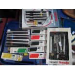 Rotring Convex Compass Sets (boxed), Rotring pens etc:- One Tray