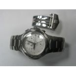 Tag Heuer; A CL1111-O Kirium Chronograph Gent's Wristwatch, the signed dial with subsidiary dials,