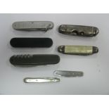 Penknives by Sheffield, Solingen, B & H Co etc. (7)
