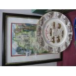 Mining Interest - 'Edwardian' China plate for South Nottinghamshire area, plus John Michael