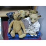 A Selection of Reproduction Jointed Teddy Bears. (5)