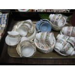 Paragon 'Country Lane', Royal Stafford and Wedgwood tea ware:- One Tray