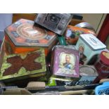 Geo-Bassett. Co. Ltd. Sweet Tin, Carr. Co. Ltd, biscuit tin, (commemorative tin for King Edward