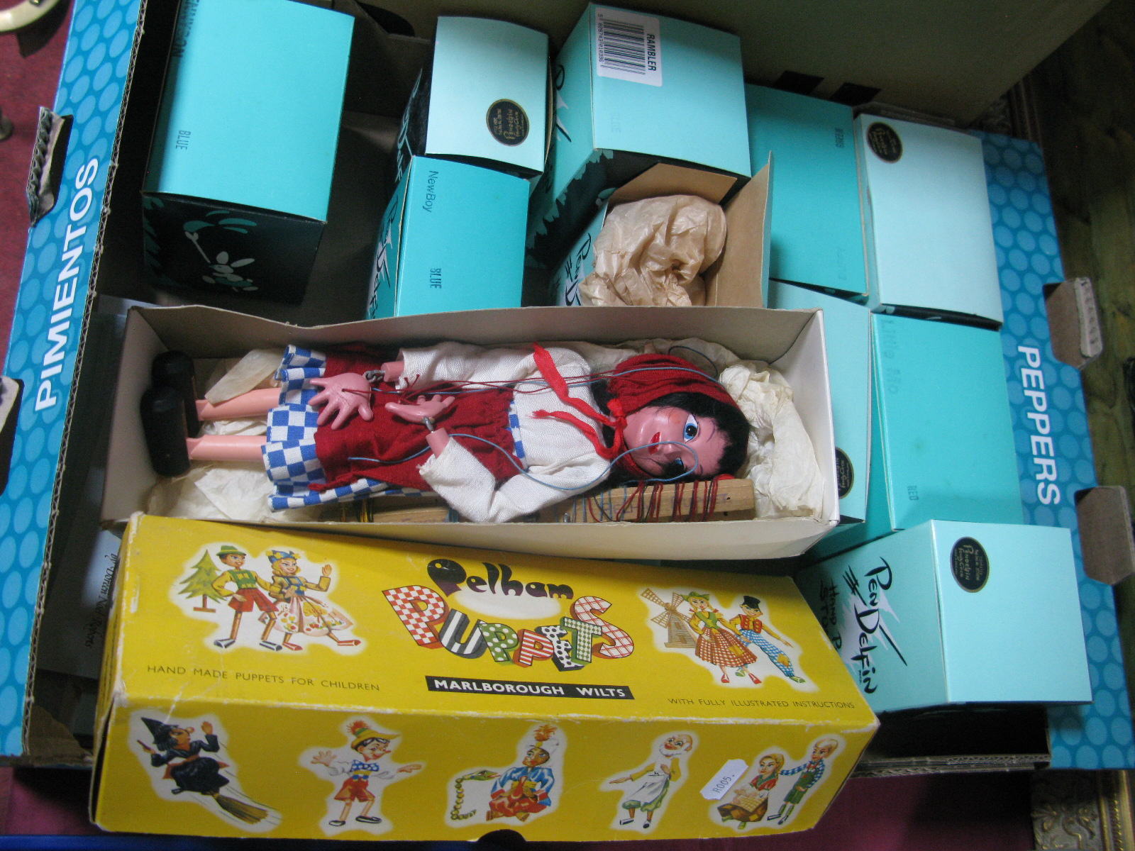 Ten Boxed Pendelfin Figures, including ;New Boy', 'Little Mo', 'Duffy'; together with twenty two