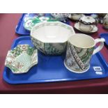 Masons Ironstone 'Applique' Octagonal Shaped Bowl, dish and mug:- One Tray. (3)