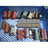 Nineteen Items "OO" Gauge/4mm Unboxed Rolling Stock by Hornby, LIMA, Bachmann etc, tankers, brake