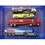 Four Diecast White Metal Kit Based and Other Petrol Tankers, by Penny (Italy), Siku, Joal,