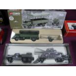 Two Corgi 1:50th Scale Diecast Model Military Vehicles, including #69902 British Army Bedford MK