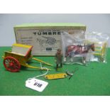 A Mid XX Century Lead Home Farm Series No.4F - Tumbrel, with hay ladders and carter, appears