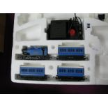 Hornby "OO" Gauge/4mm Class D Industrial 0-4-0 Tank Train Set, comprising CR blue locomotive R/No