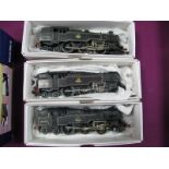 Three Hornby Dublo Class 4MT 2-6-4 Standard Tank Steam Locomotives, BR black R/NO's 80054, one 3