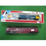 Two LIma "OO"/4mm Co-Co Diesel Locomotives, playworn, Class 52 "Western Gladiator", BR maroon, R/No.