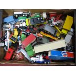 A Quantity of Commercial Diecast Vehicles, by Matchbox, Corgi and others all playworn.