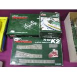 Three Items Kato 'N' Gauge Unitrack, boxed, Ref 20-832 Electric Turnout Set, Ref 20-650 Automatic